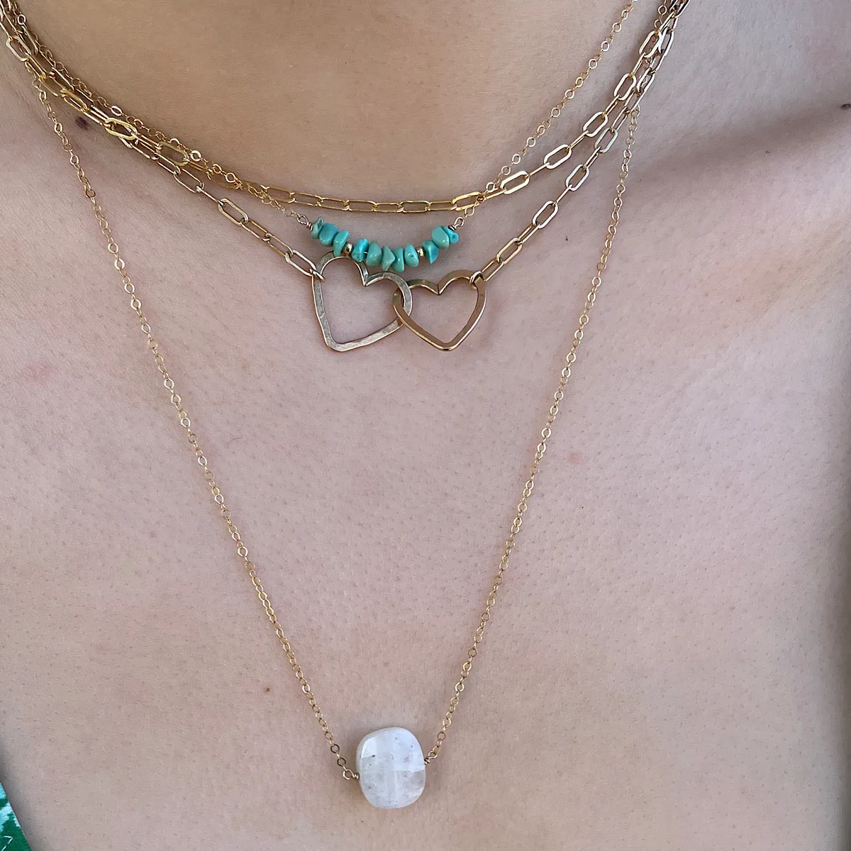 Turquoise Chip Necklace
