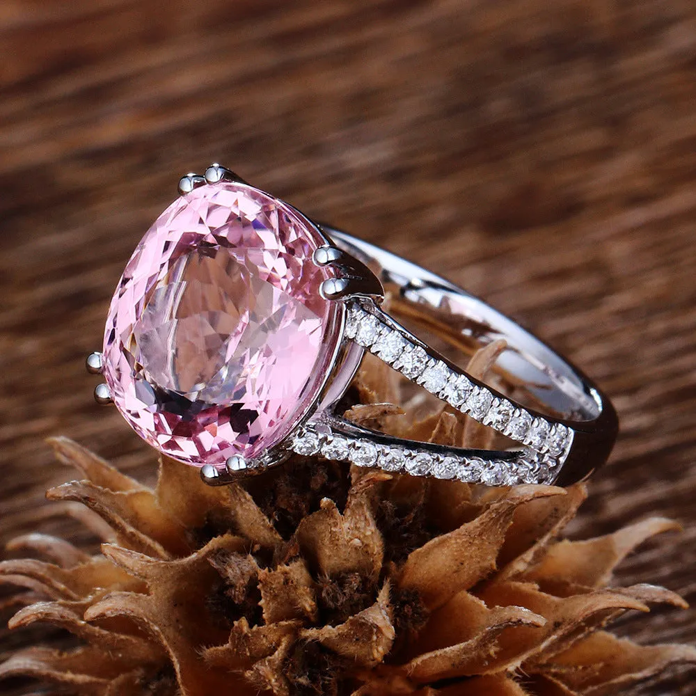Zhen Fashion Engagement Ring - Gems