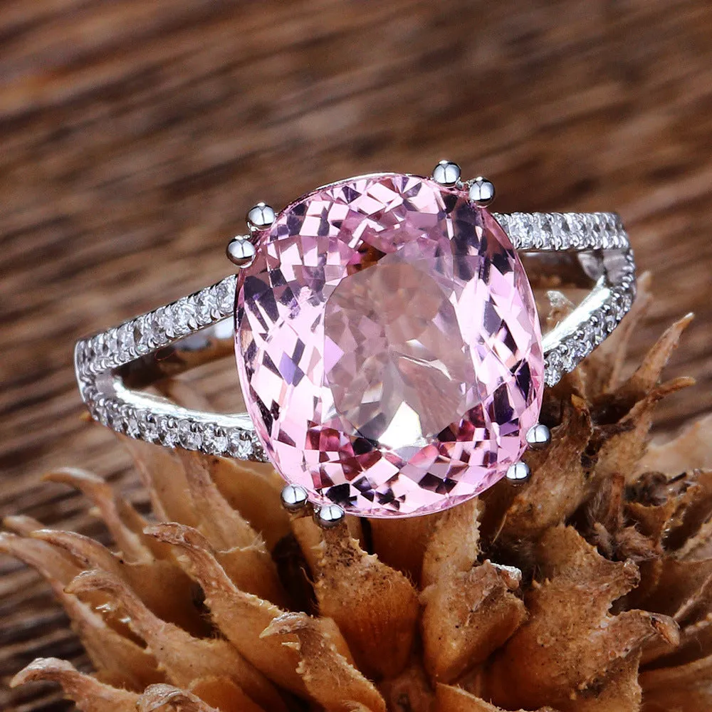 Zhen Fashion Engagement Ring - Gems